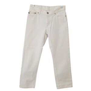 DKNY Cropped Denim Jeans Womens Size 2 Ivory